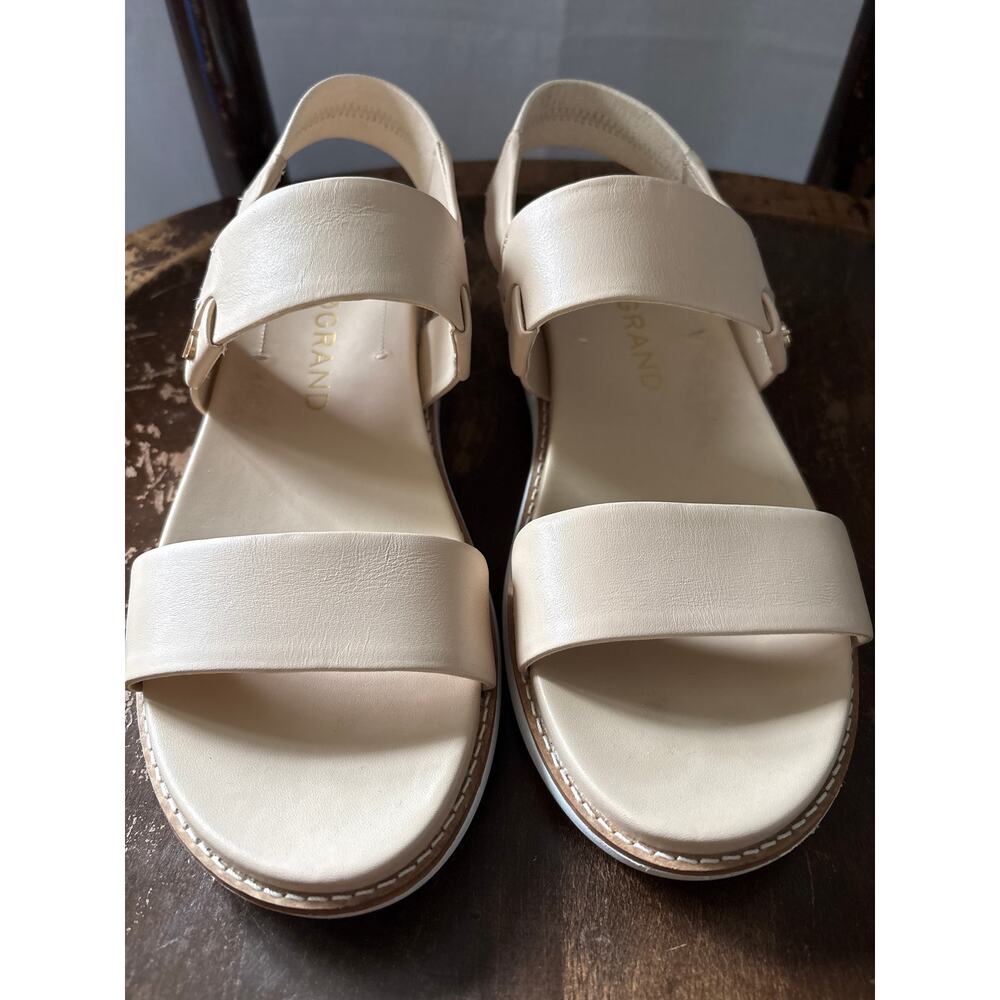 Cole Haan ZeroGrand Global Women's Leather Double Banded Slingback Sandals 7B - Picture 2 of 7
